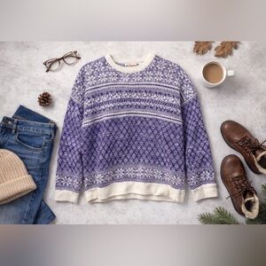 Vintage Purple Knit Sweater